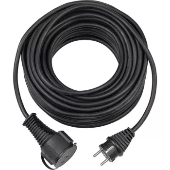 Brennenstuhl H05RR-F 3G1,5 - prolunga elettrica - CEE 7/7 (SCHUKO) (M) - alimentazione CEE 7/4 (SCHUKO)/CEE 7/7 (SCHUKO) (F) - 25,0 m - nero (1161470)