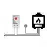 Termostato DELOCK 66824, custodia in plastica, IP20, 30 W, 250 V, 10 A, 43×60×33 mm, grigio/rosso