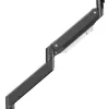 Maclean MC-968 supporto doppio braccio per monitor con molla a gas 17-57 27 kg portata elevata stabile completamente orientabile supporto max VESA 200x200