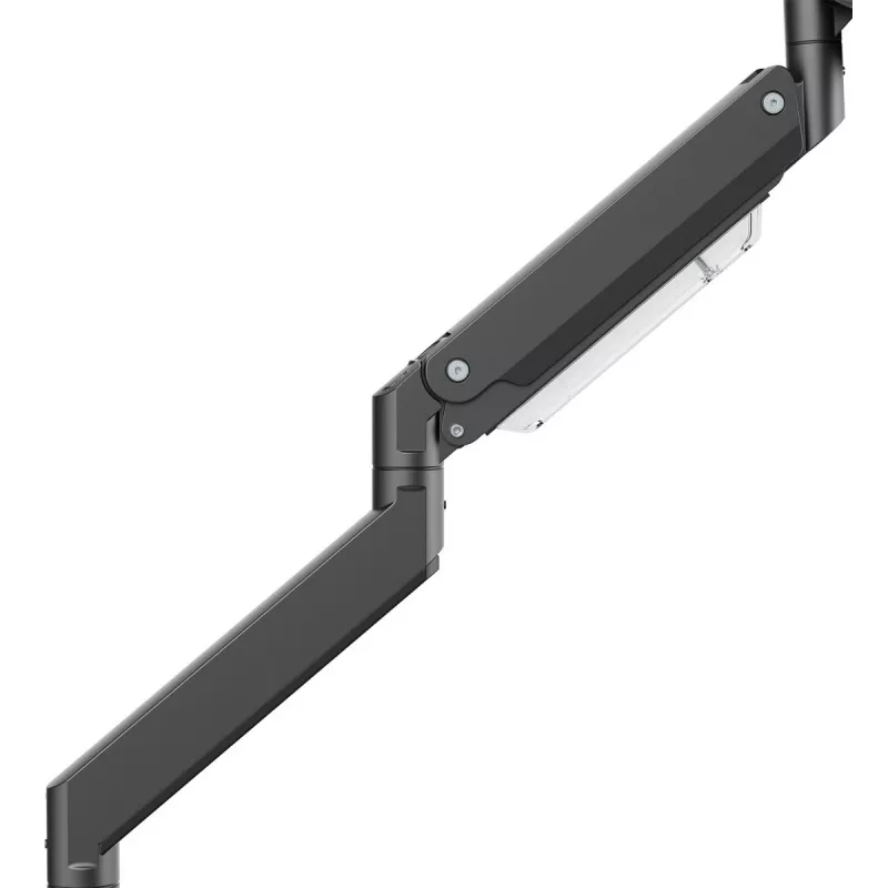 Maclean MC-968 supporto doppio braccio per monitor con molla a gas 17-57 27 kg portata elevata stabile completamente orientabile supporto max VESA 200x200