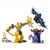 LEGO NINJAGO Mech da battaglia di Arin action figure giocattolo ninja per ragazzi e ragazze da 4 anni, set Dragons Rising con minifigure Arin e mini-kata