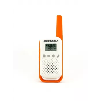 Motorola Talkabout T42 – walkie-talkie, confezione da 2 (arancione-blu)
