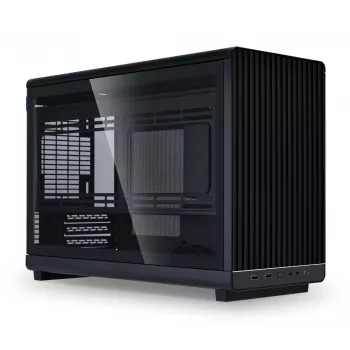 Pannello laterale sinistro in vetro temperato per case Lian Li A3-mATX – nero