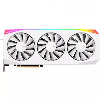 Scheda grafica XFX Radeon RX 9070 XT — 16 GB GDDR6, 256-bit, PCIe x16, 3 ventole, bianco, 360 mm