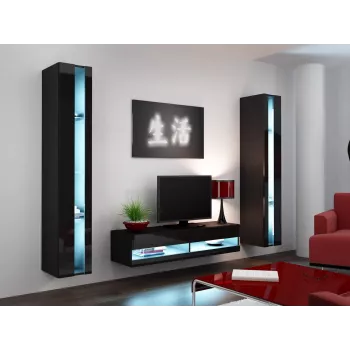 Scaffale Cama VIGO NEW 180/40/30 nero/nero lucido