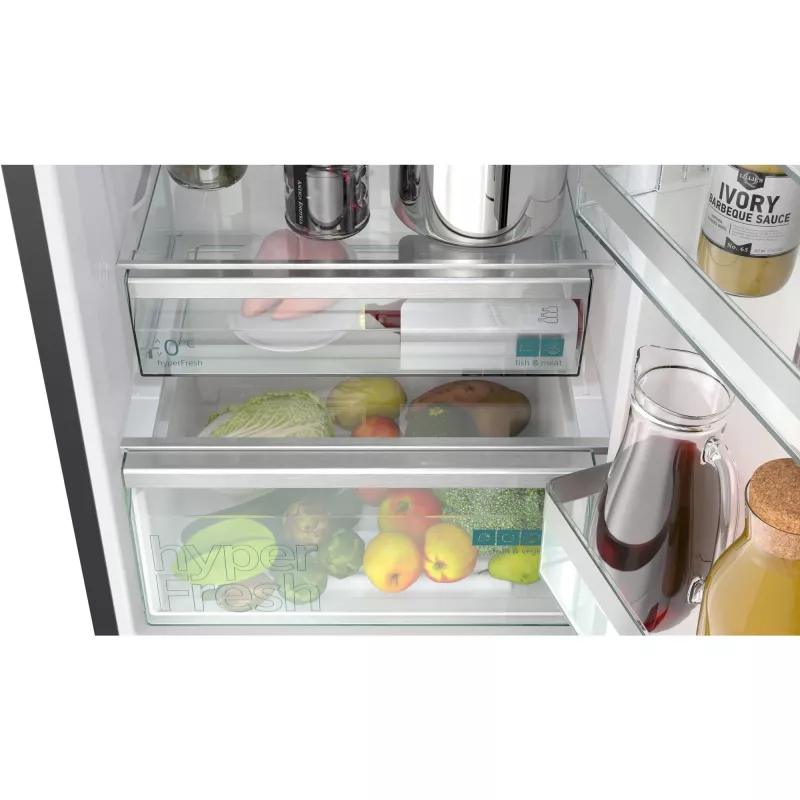 Frigorifero combinato Siemens KG39NSBBF a libera installazione 363 L, NoFrost, 33 dB, nero
