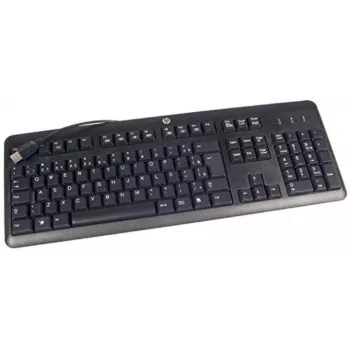 HP 672647-L33 tastiera da ufficio USB QWERTY US International nera