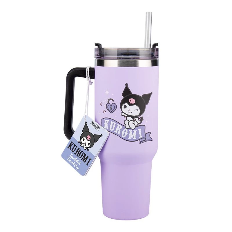 Bicchiere termico con cannuccia Paladone Hello Kitty Kuromi 900 ml