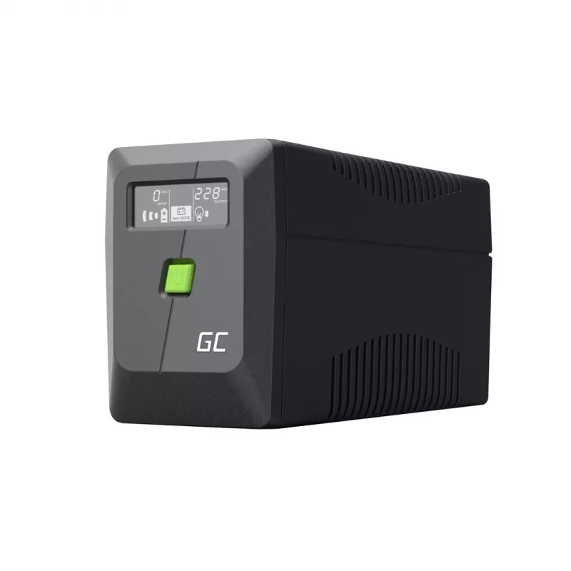 Green Cell PowerProof UPSLM360 650VA / 360W gruppo di continuità Line-Interactive con LCD, 12V 7Ah