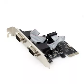 Scheda seriale interna GEMBIRD SPC-22 PCIe RS-232 Low-Profile, WCH382, 16000 Kbit/s, 67×120×20 mm, nero