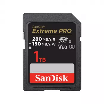 SanDisk Extreme Pro - scheda di memoria flash - 1TB - Video Class V60 / UHS-II U3 / Class10 - SDXC UHS-II (SDSDXEP-1T00-GN4IN)