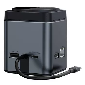 Docking station BlitzWolf BW-TH17 9-in-1 con caricabatterie 15W — USB-C, HDMI, porte PD