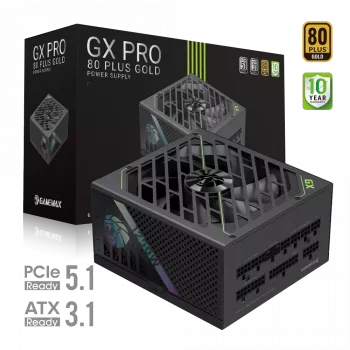 Alimentatore Gamemax, 80 PLUS, Gold | GX PRO 1250G | 1250 W | completamente modulare