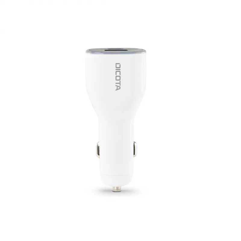 Caricabatterie mobile DICOTA D31932 per laptop, smartphone, tablet bianco presa accendisigari auto