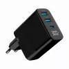 Gembird TA-UC-PDQC30LCD-BK-02 caricabatterie per dispositivi mobili universale nero AC ricarica rapida per interni