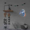Lampada decorativa neon MANTA SNL90MT Style Neon Lights — motivo astronauta su razzo
