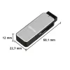 Hama 123900 lettore di schede USB 3.0 SD/microSD, alluminio, nero/argento