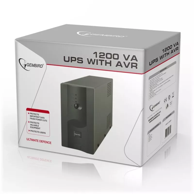 Gembird UPS-PC-1202AP UPS Line-Interactive 1,2 kVA 720 W 4 prese