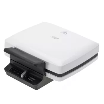 Macchina per waffle Adler AD 3085 — 1200 W, 2 waffle rettangolari 9×13 cm, temperatura regolabile, piastre antiaderenti