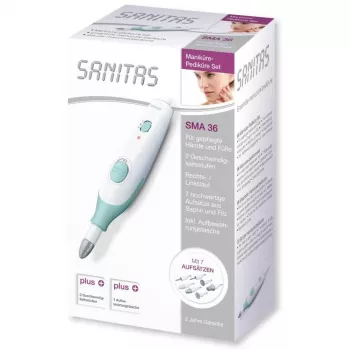 SMA 36 set manicure/pedici, cura delle unghie bianco/verde chiaro