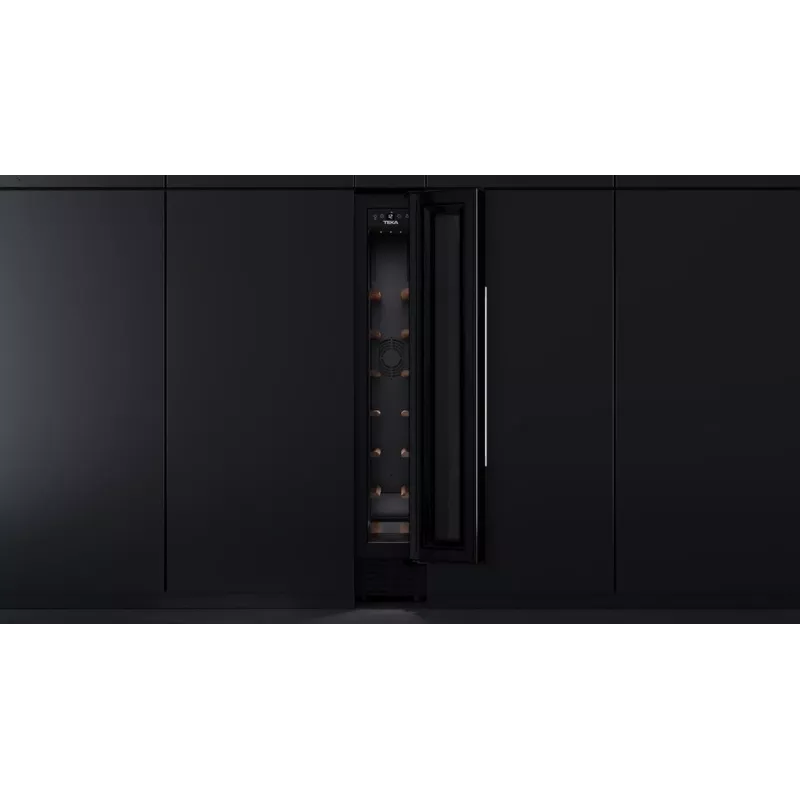 Teka RVU 10008 GBK cantinetta termoelettrica da incasso nera 8 bottiglie