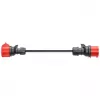 Adattatore per Gemini flex 11 kW, CEE rossa trifase 16A > CEE rossa 32A (nero, 30 cm)