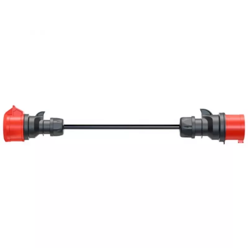Adattatore per Gemini flex 11 kW, CEE rossa trifase 16A > CEE rossa 32A (nero, 30 cm)