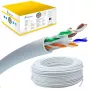 Cavo di rete Extralink twisted pair CAT6 UTP (U/UTP) V2 indoor 100M grigio