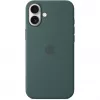 Apple iPhone 16 Plus Custodia in silicone compatibile MagSafe – Verde oceano