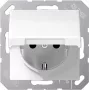 JUNG AS 1520 KIKL WW presa SCHUKO con coperchio a ribalta, 16 A 250 V, bianco alpino