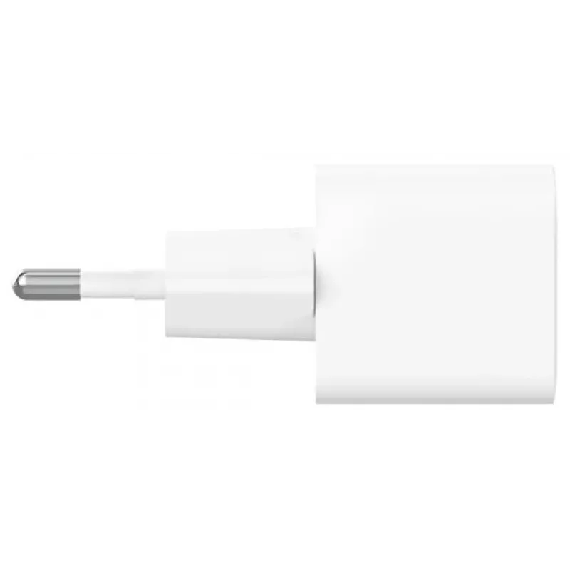Caricabatterie Belkin BoostCharge 25W USB-C PD (AC per interni) bianco — per console portatili, smartphone, tablet