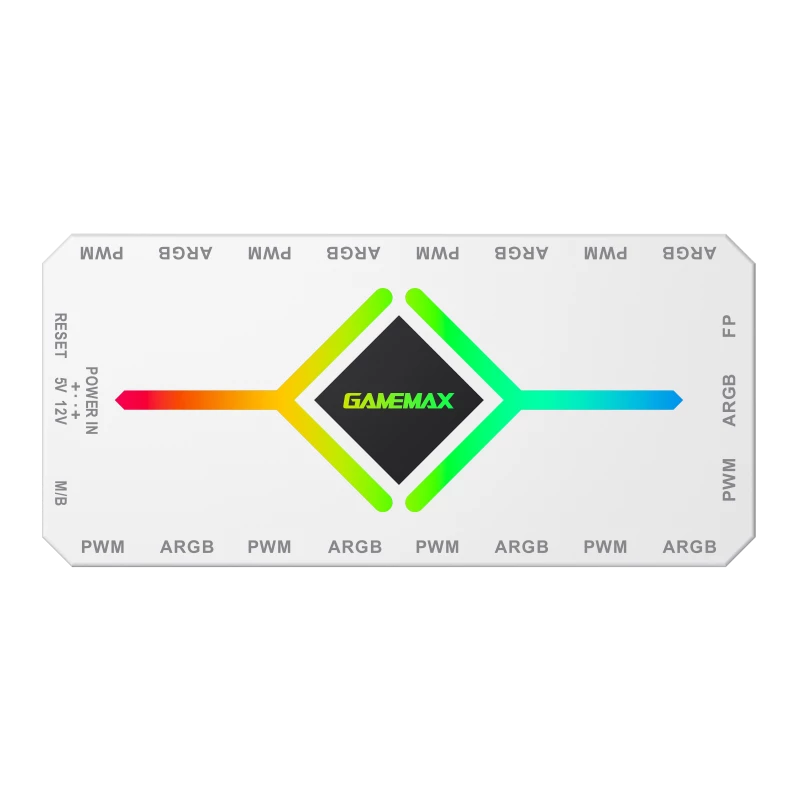 Gamemax | Telecomando | V4.0 ARGB PWM HUB BK | Bianco | Gamemax