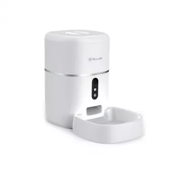 Distributore automatico di cibo Tellur TLL331461 con telecamera UltraHD, 4 l, bianco