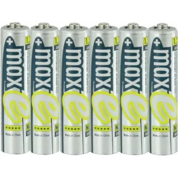 Ansmann 4+2 batterie ricaricabili gratis maxE Micro AAA 800 mAh