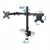 Esperanza ERW018 supporto da tavolo per due monitor 10-27