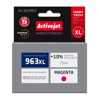Activejet AH-963MRX inchiostro (sostituto per HP 963XL 3JA28AE; Premium; 1760 pagine; 25 ml, magenta)
