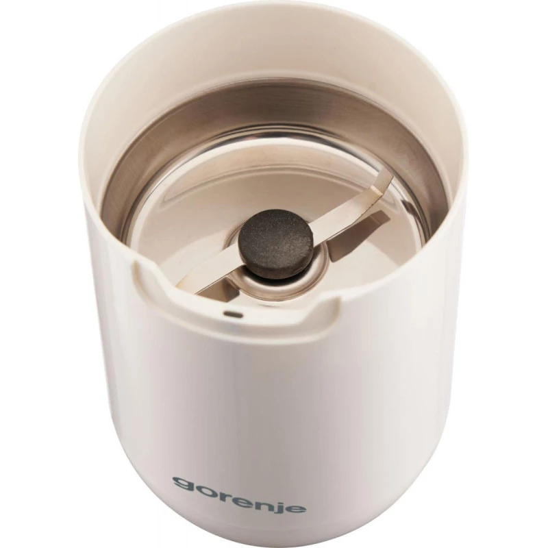 Gorenje | Macinacaffè | SMK150SW | 150 W | Capacità caffè in grani 45 g | Interruttore di sicurezza coperchio | bianco