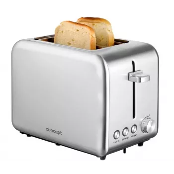 Tostapane Concept Solution TE2050 – 2 fette, 950 W, acciaio inox, 280×160 mm