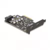 Scheda PCI Express x4 DELOCK 90345 con 2 porte USB Type-C esterne