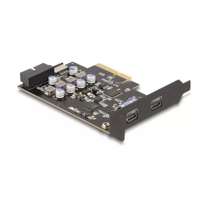 Scheda PCI Express x4 DELOCK 90345 con 2 porte USB Type-C esterne