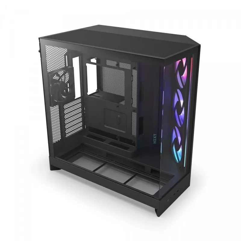 Case PC NZXT H9 Flow RGB midi tower nero