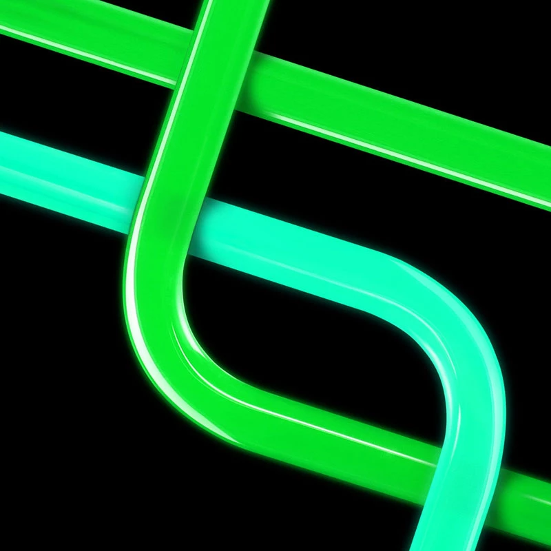 EK Water Blocks EK-Loop Hard Tube 14/10mm acrilico, curva a 90 gradi – 80 cm, 6 pezzi
