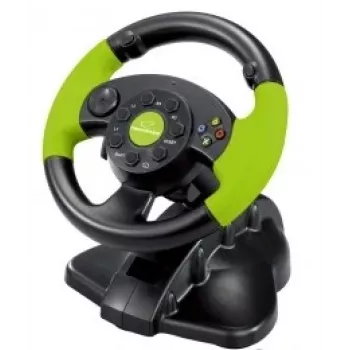 Controller gaming con filo ESPERANZA EG104 per PlayStation 3 e Xbox 360, nero/verde