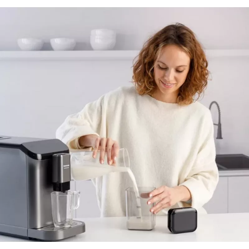 Macchina per caffè espresso Taurus Accento Latte automatica, macinacaffè integrato, serbatoio acqua 1,5 L, vano chicchi di caffè