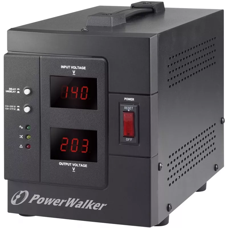 PowerWalker AVR 2000 SIV FR regolatore di tensione 2 uscite AC 110 - 280 V nero