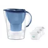 Caraffa filtrante BRITA Marella 2,4 l con 3 cartucce Pure Performance, Maxtra Pro, blu