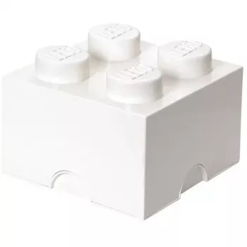 Mattoncino contenitore LEGO Room Copenhagen 4 bianco – LEGO 40031735 mattoncino contenitore per organizzare giocattoli e piccoli oggetti