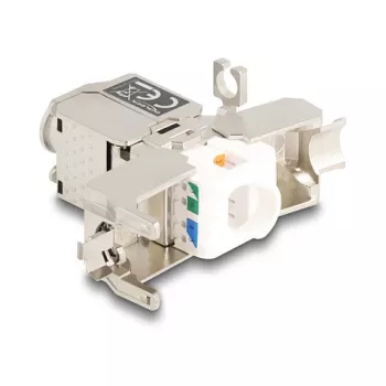 Accoppiatore per cavi di rete DeLOCK 88198 LSA su LSA Cat.6A STP 31,6 mm acciaio inox