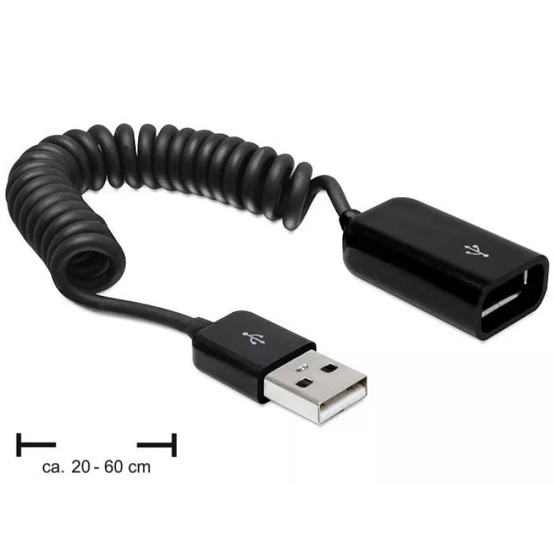 Cavo USB DeLOCK 83163 0,6 m USB 2.0 A-A nero
