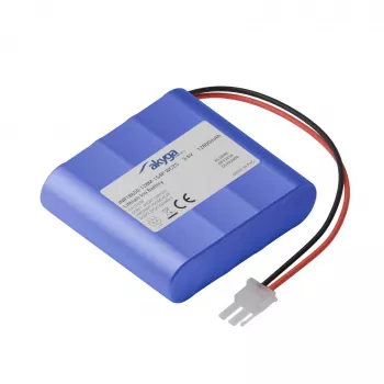Akyga AKY2834 pacco batteria Li-Ion INR18650-128M-1S4P PCM WC2S, 3,6 V, 12800 mAh, Cvilux 2 poli